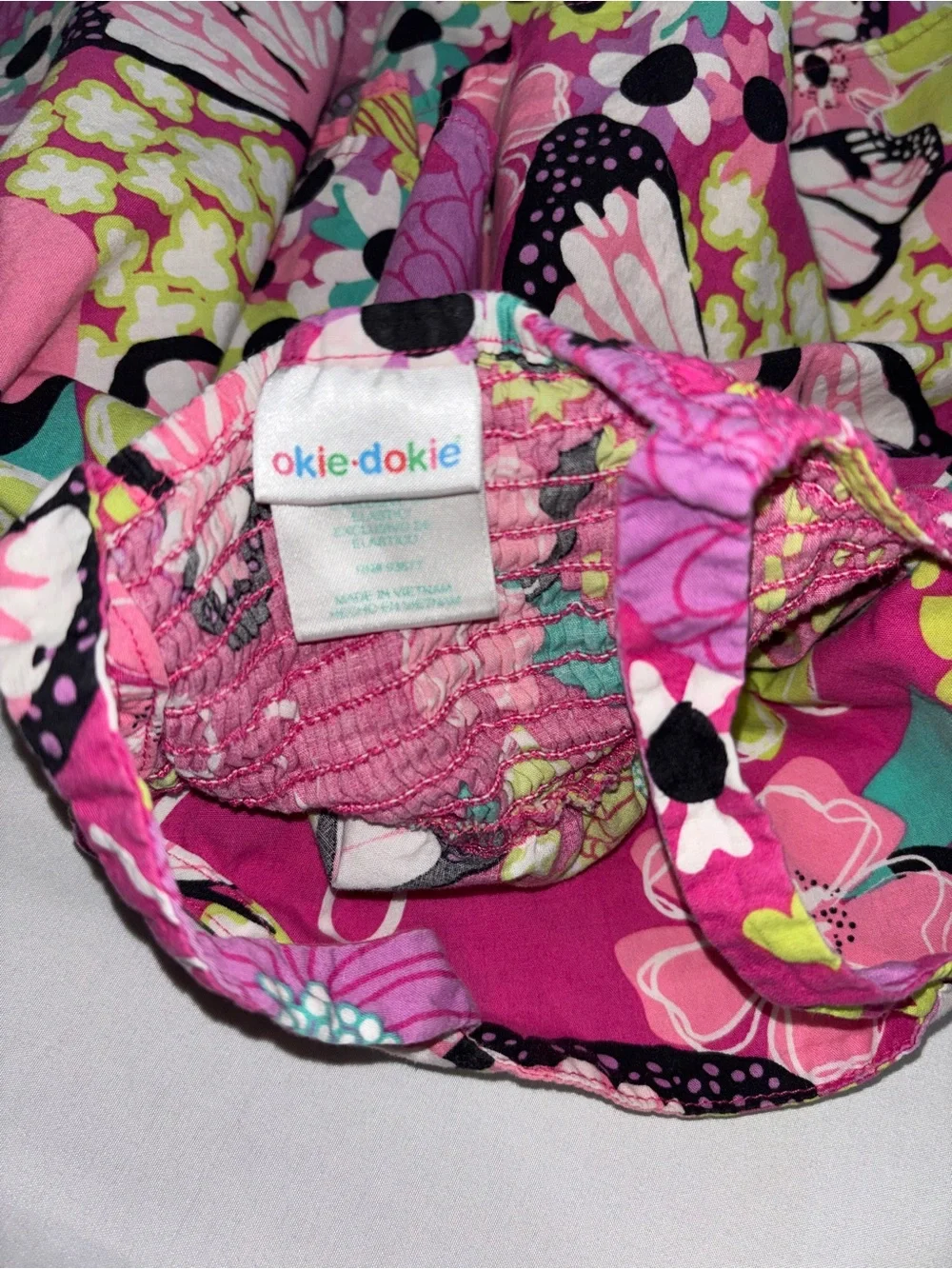 okie dokie Pink Floral & Butterfly Sundress